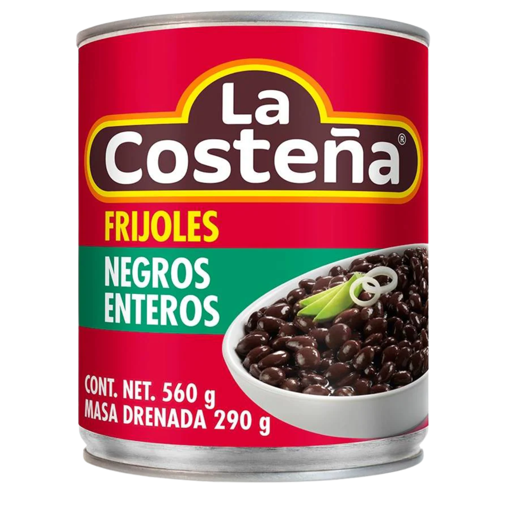 Frijoles Negros La Costeña 560g 🫘 | Auténticos Mexicanos en España | Listos para Comer | Envío Rápido