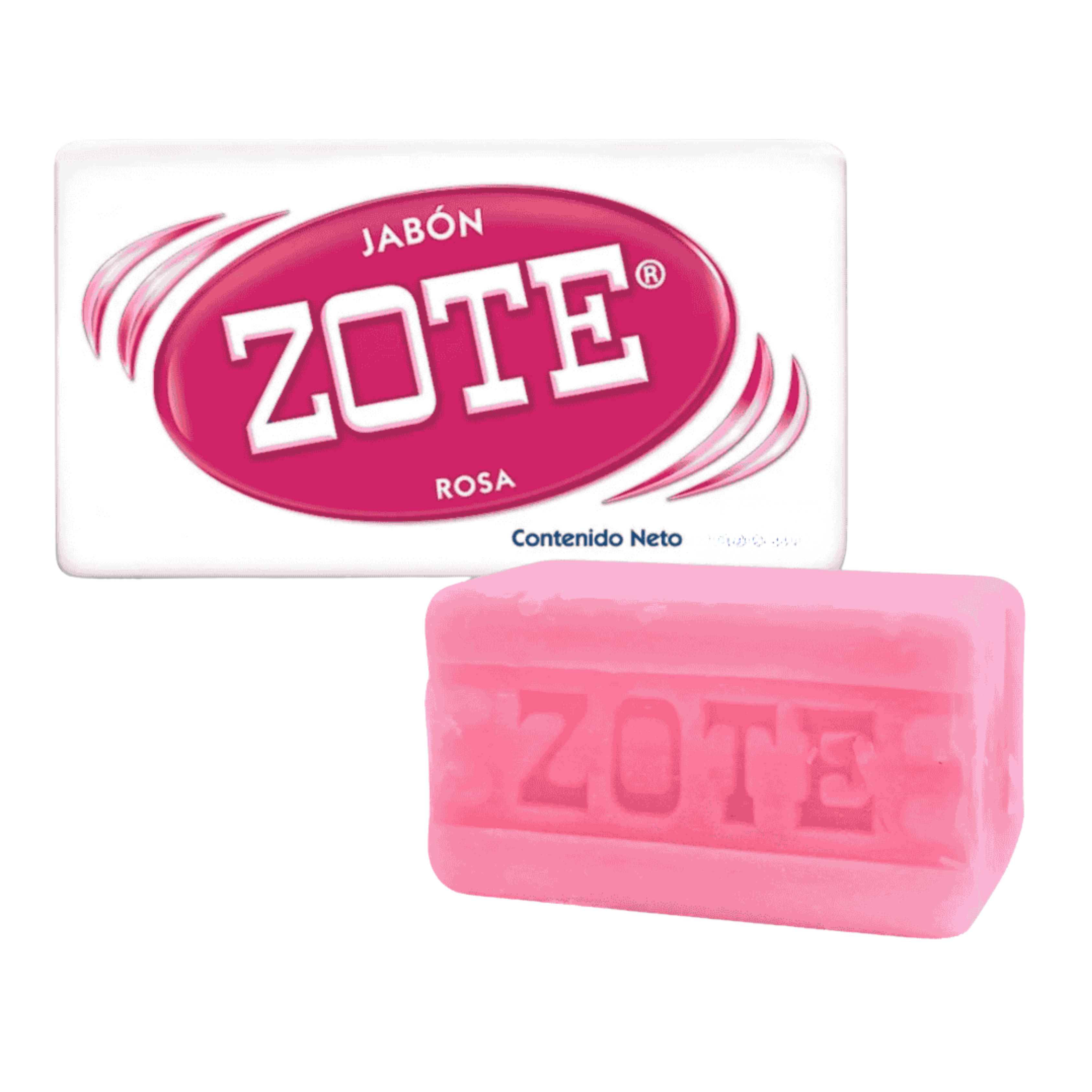 Zote Jabón Zote Rosa 200g – Jabón Mexicano Multiusos para Ropa y Limpieza