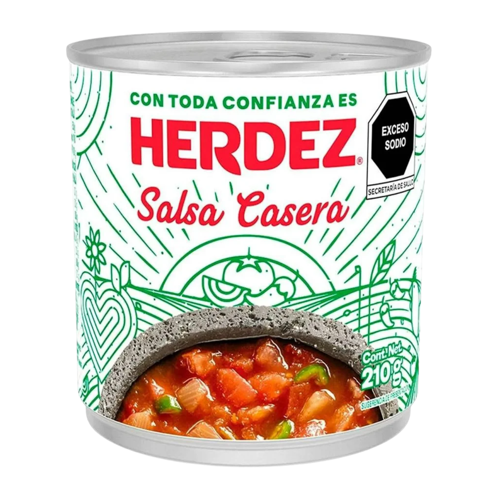 Salsa Casera Herdez  210g – Estilo Mexicano Tradicional | Lista para Servir | Sabor como en Casa