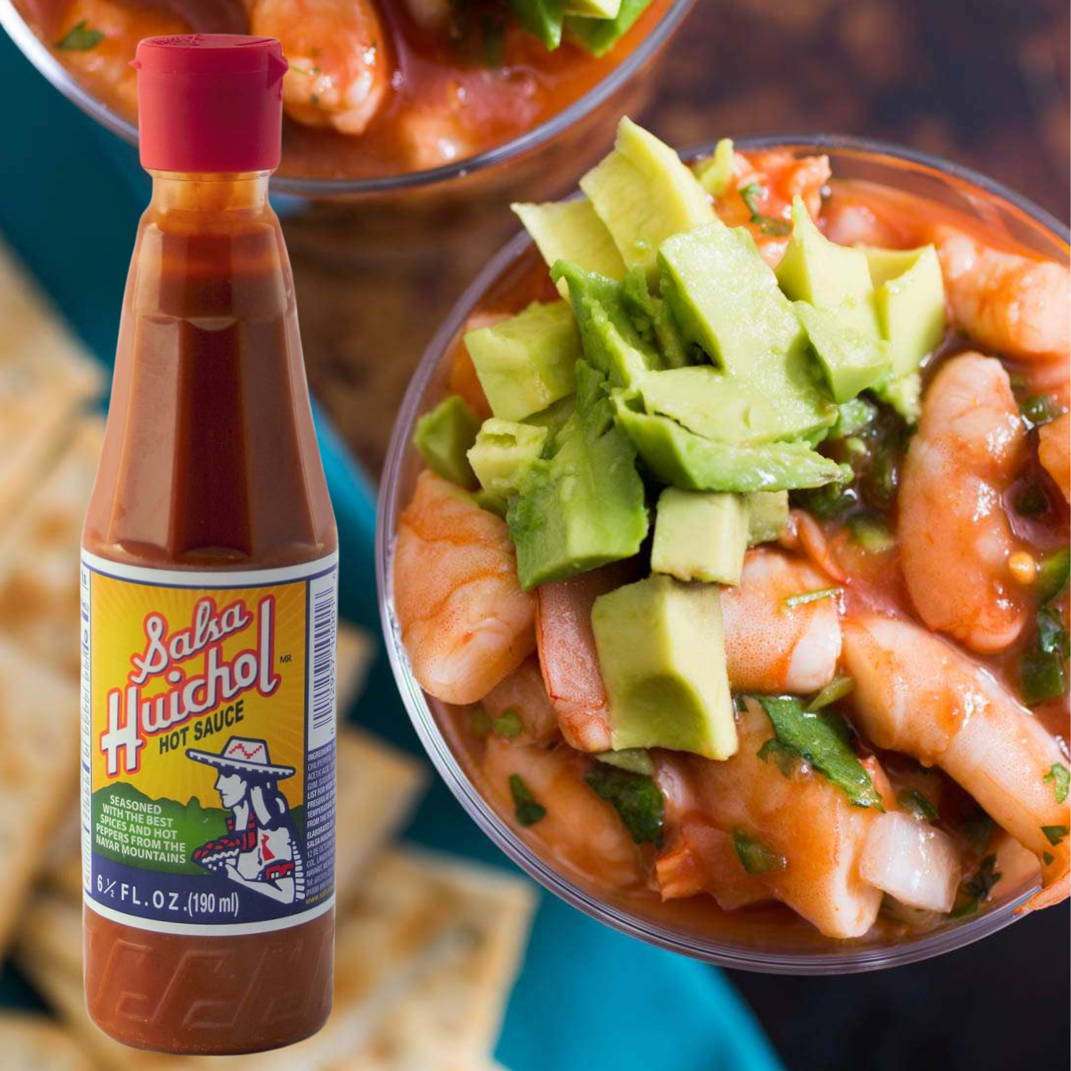 Salsa Picante Huichol 190ml – Sabor Tradicional Mexicano | Ideal para Mariscos, Botanas y Antojitos