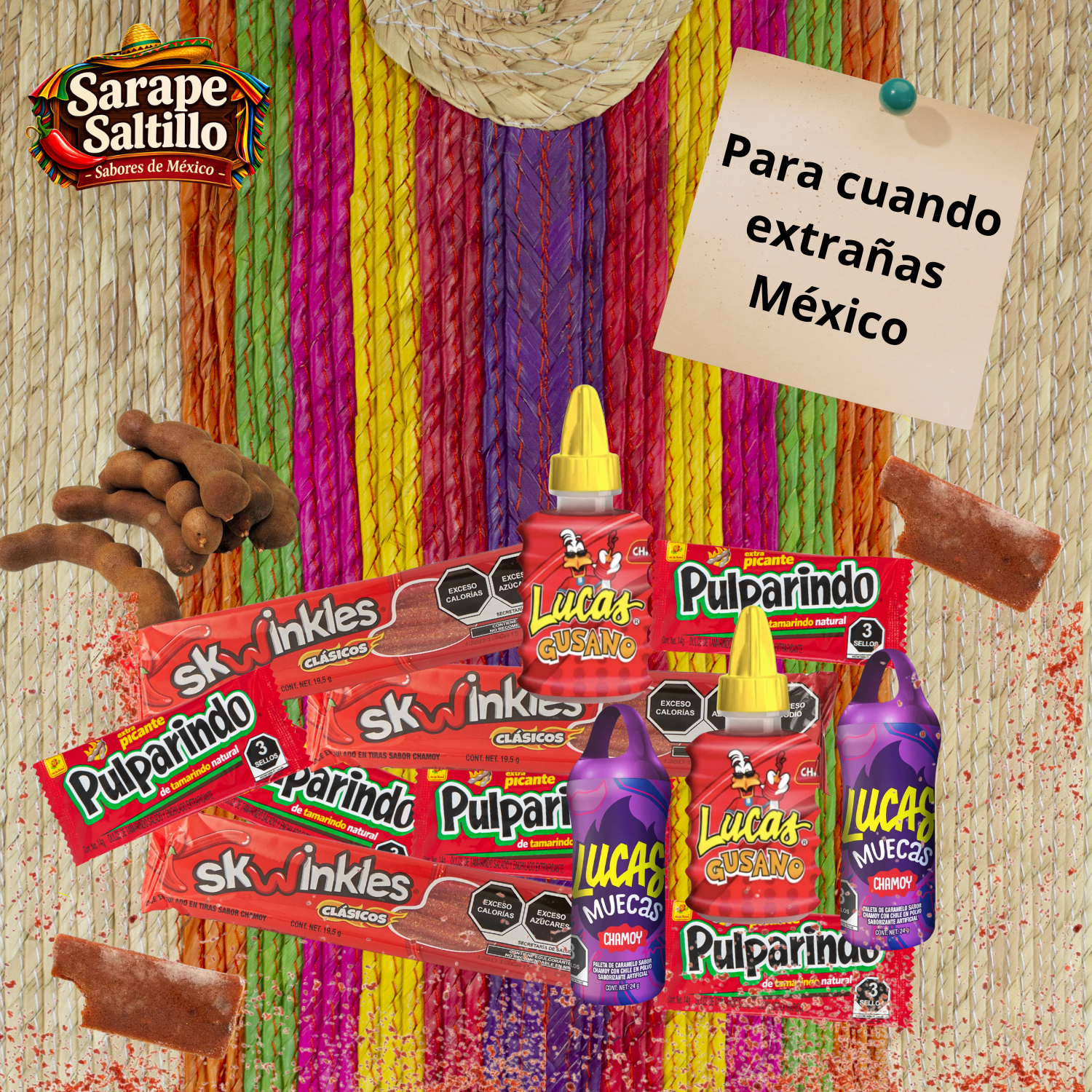 Caja Antojo Mexicano 🌶️🍬 | Dulces Mexicanos en España | Tamarindo y Picante | Envío Rápido