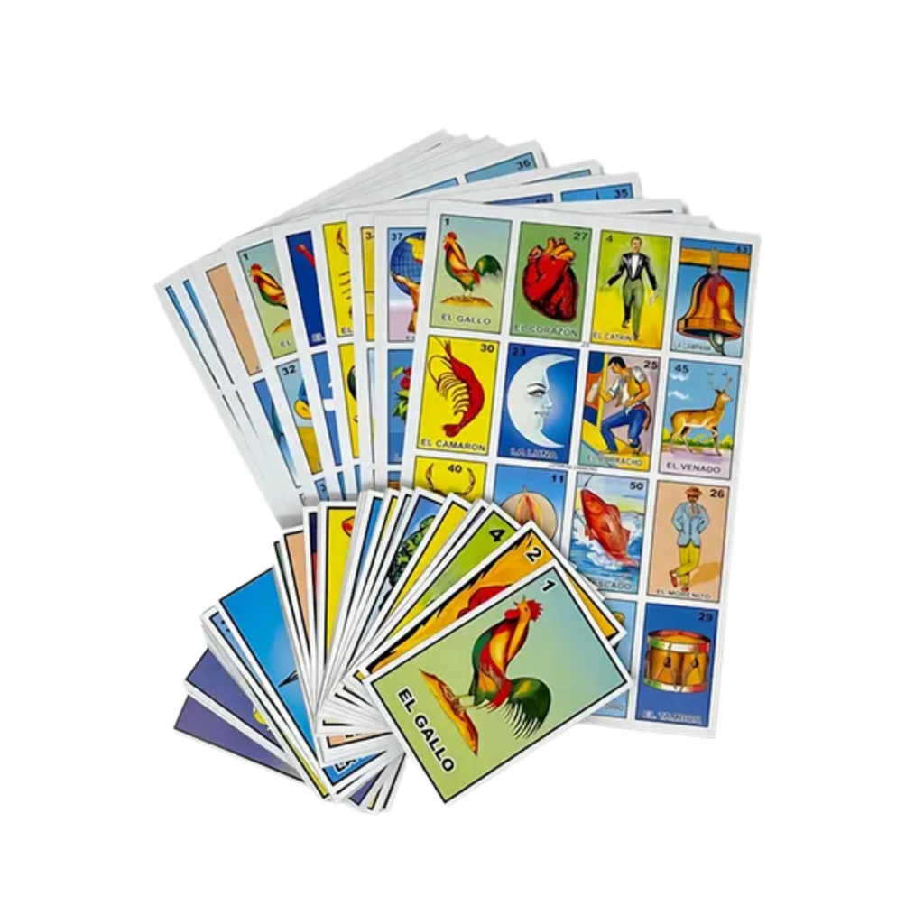 Juego de Lotería Mexicana Tradicional – 54 Cartas y 10 Tablas | Juego Auténtico Mexicano