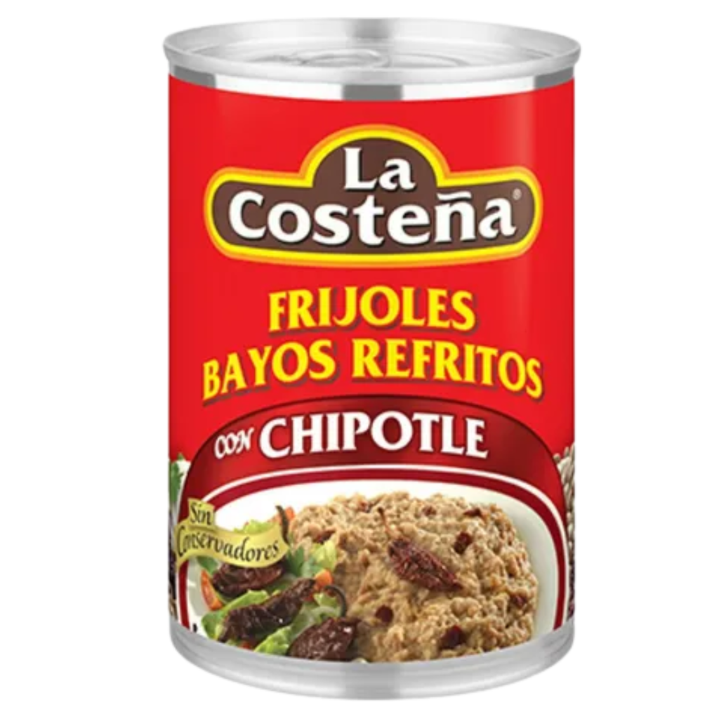Frijoles Bayos Refritos con Chipotle 440g – Estilo Casero | Listos para Comer | Sabor Mexicano Auténtico