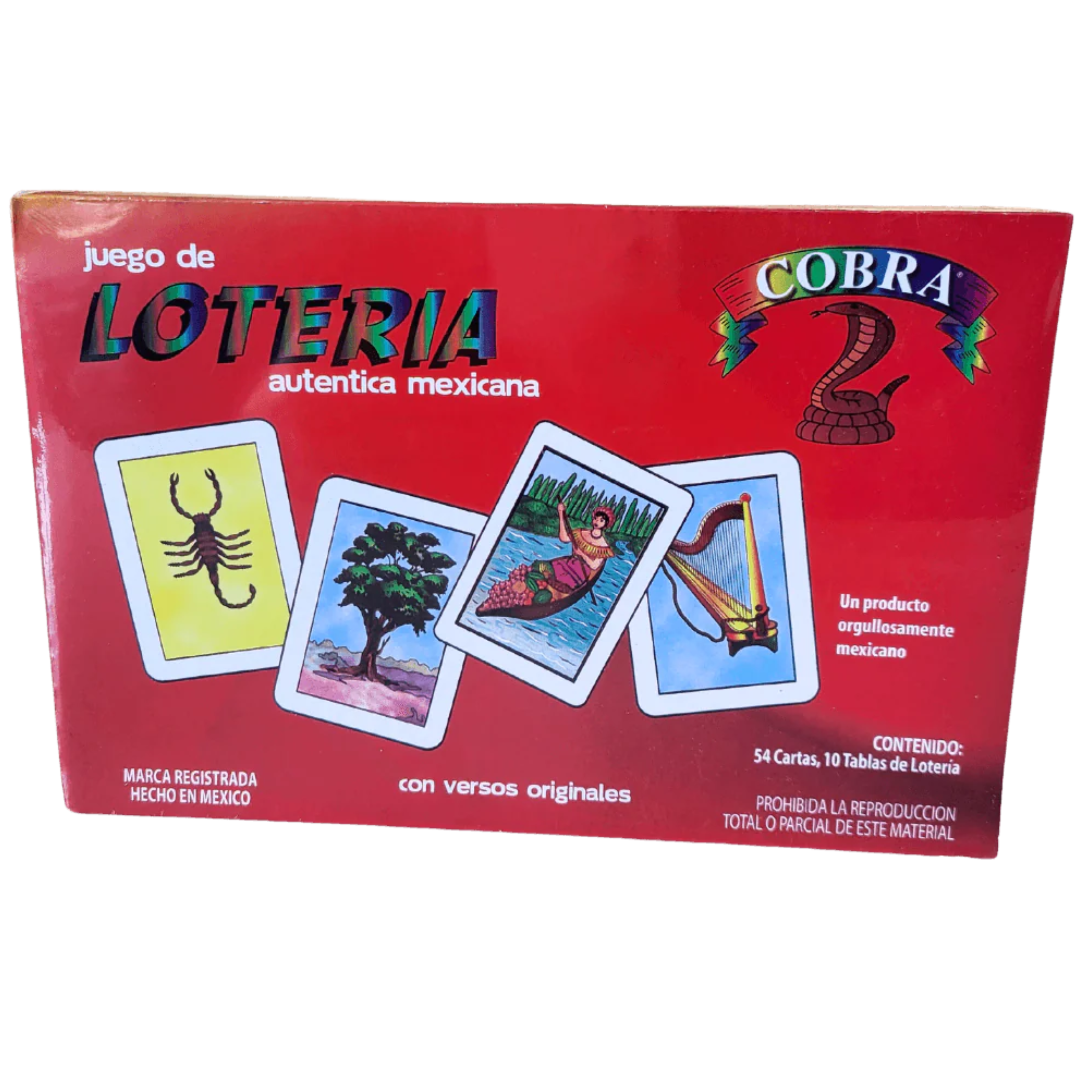Juego de Lotería Mexicana Tradicional – 54 Cartas y 10 Tablas | Juego Auténtico Mexicano
