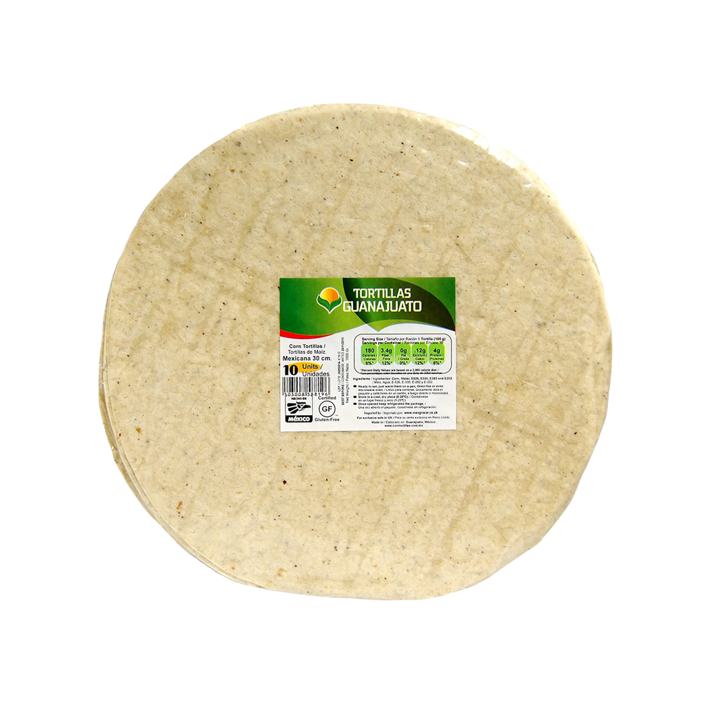Tortillas Guanajuato de Maíz 10 Unidades 250g – Tortillas Mexicanas Auténticas