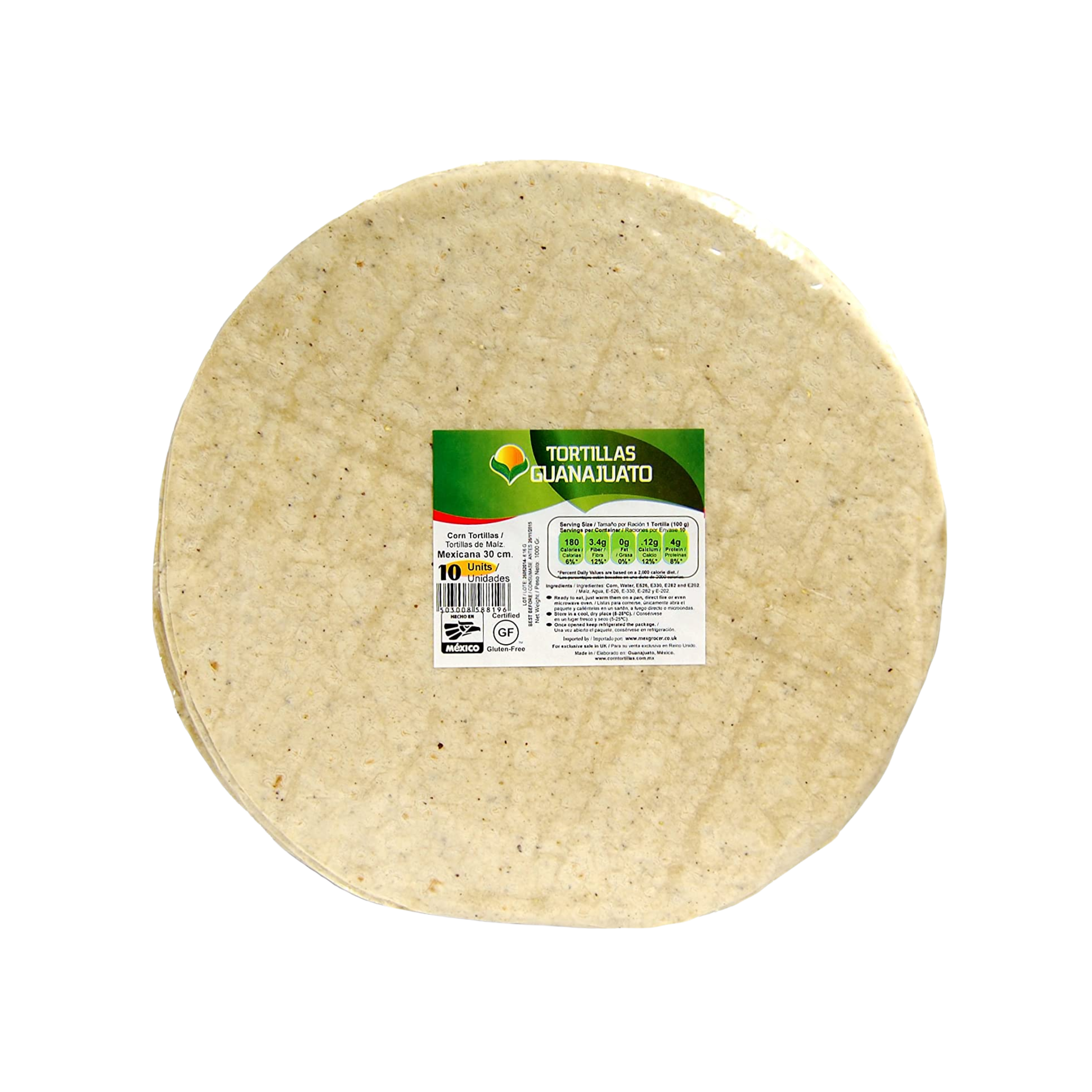 Tortillas Guanajuato de Maíz 10 Unidades 250g – Tortillas Mexicanas Auténticas