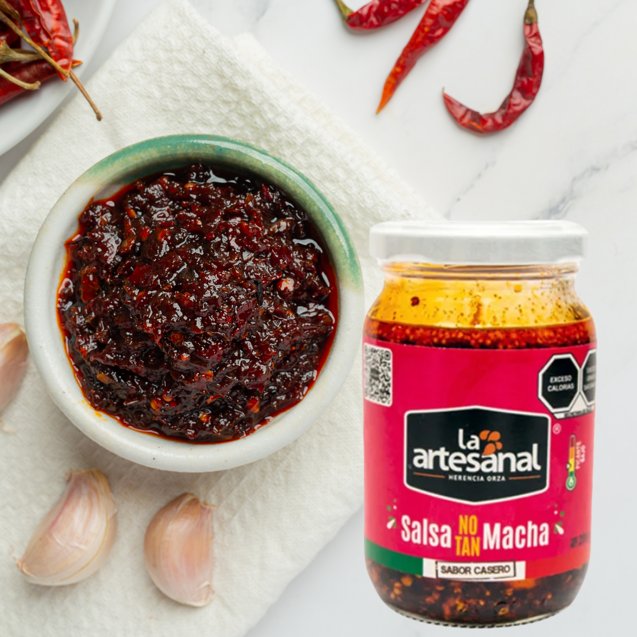 Salsa Macha La Artesanal 200g – Chili Oil Tradicional y Suave | Sabor Casero Mexicano